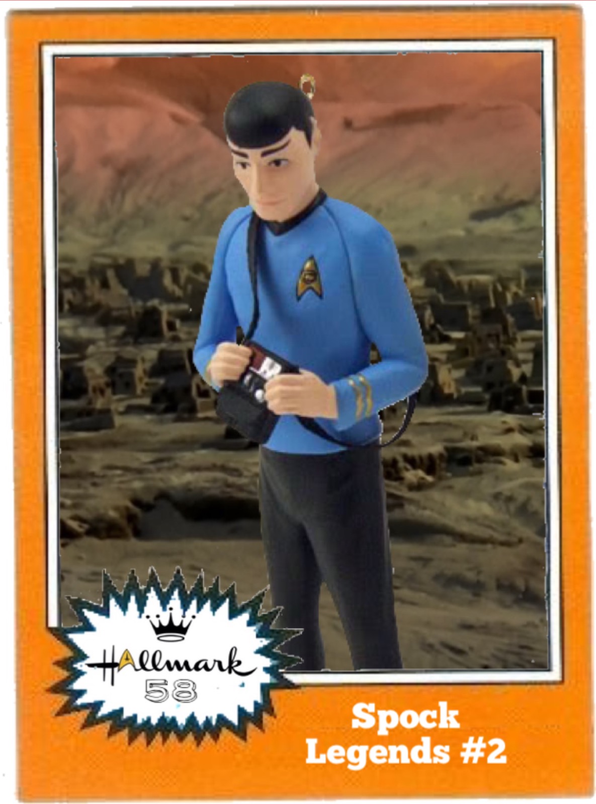 Spock Data Card Trading Card #58: Spock Legends #2 | Hallmark Star Trek Ornaments