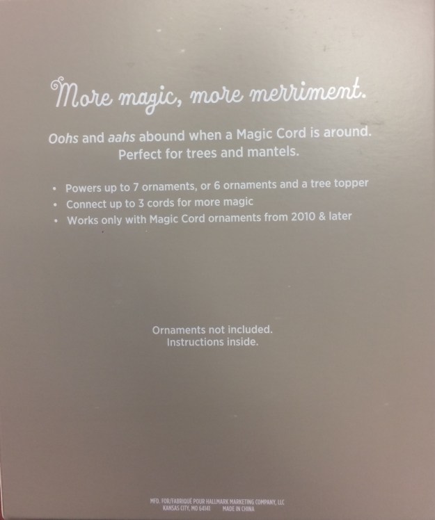 Hallmark Keepsake Ornament Legacy Cords and Magic Cords (2017